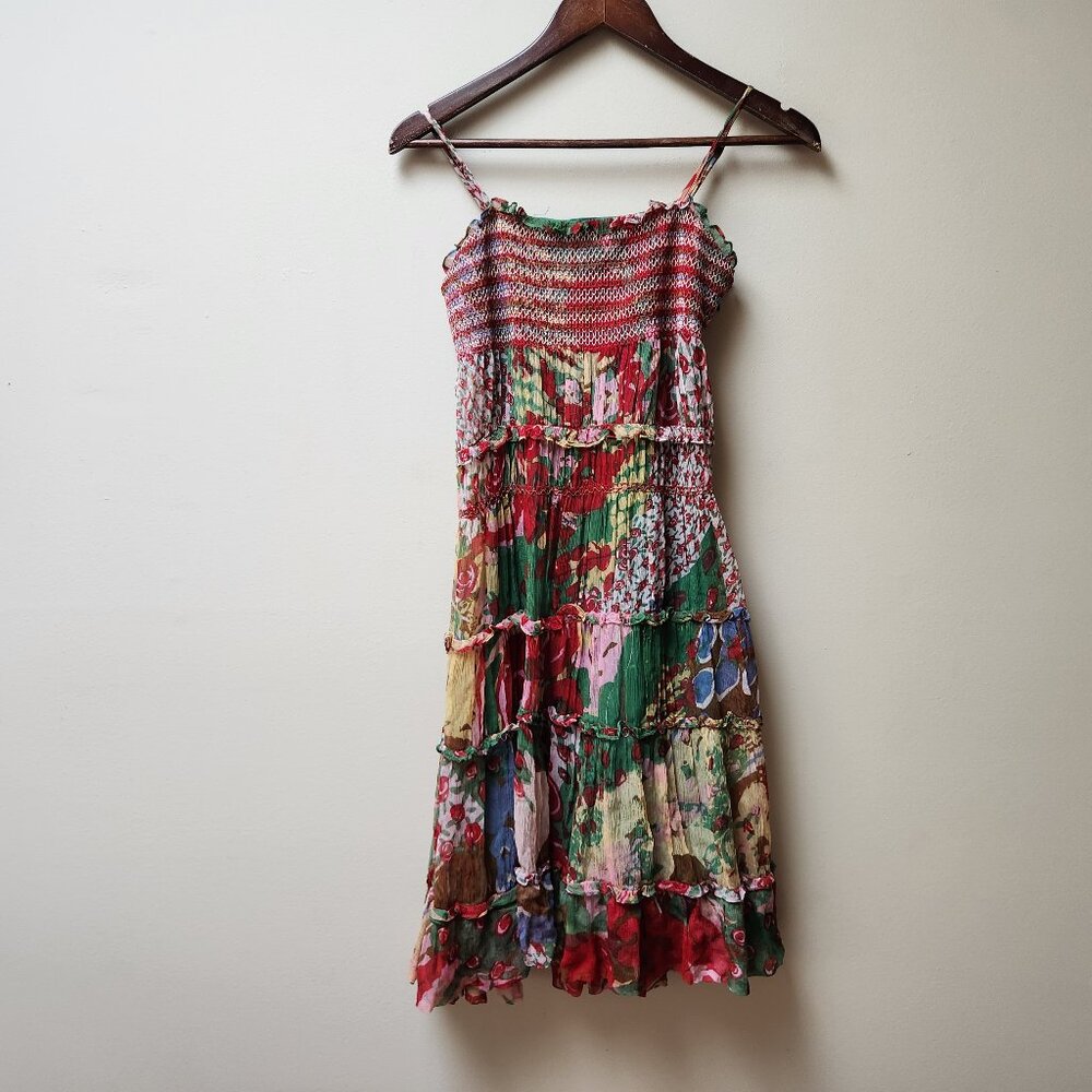 Catherine Malandrino 100% Silk floral dress